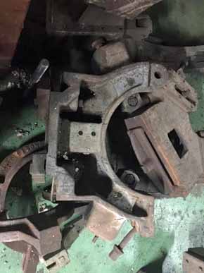 18 Diameter Steady Rest, 2 Rollers, Only Half, 17 CH, 17 W V-Flat