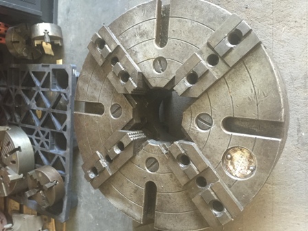 12 CUSHMAN 4 Jaw Chuck D 1-6 Back