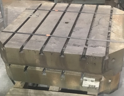 41 x 41 x 5 T-Slotted Machining Center Pallets (4 available)