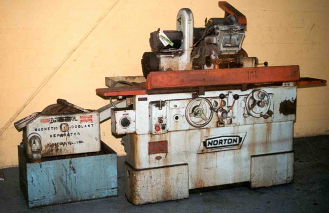 10 x 24 NORTON #U-4, 360 Deg Headstock Swivel, Set Up For Drop Down ID Spindle