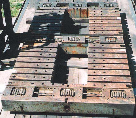 Bolster Plate, 108 LR x 60 FB x 7-1/2 Thick, (2) 35 x 18 Holes in Plate