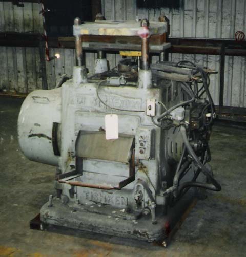 18 Ton TISHKEN Cut-Off,MD#8LA21,4Post, 2 Str, 9-1/2 x 21 Die Space, Air Cl/Bk