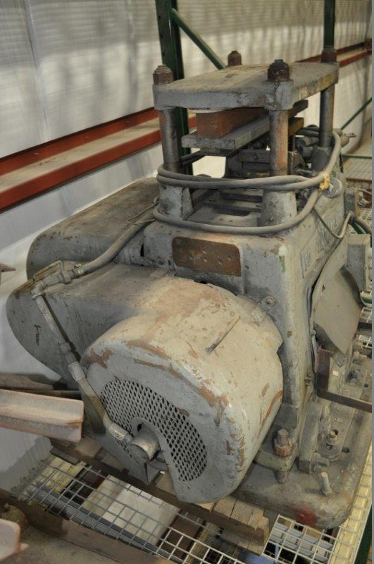 18 Ton TISHKEN Cut-Off,MD#8LA21,4Post, 2 Str, 9-1/2 x 21 Die Space, Air Cl/Bk