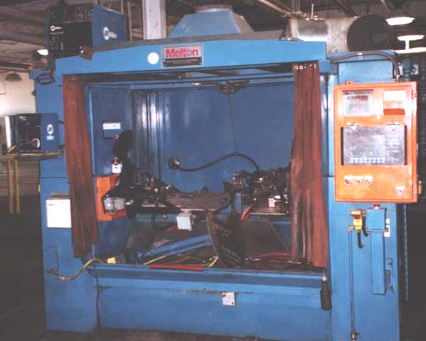 Welding Cell, MELTON NO. 6961, 5-Axis, Single Torch, 18 x 33 x 48.5 Cabinet
