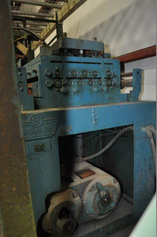 .090 x 12 COOPER WEYMOUTH PETERSON 7-Roll Stock Straightener, Entry/Exit Pinch