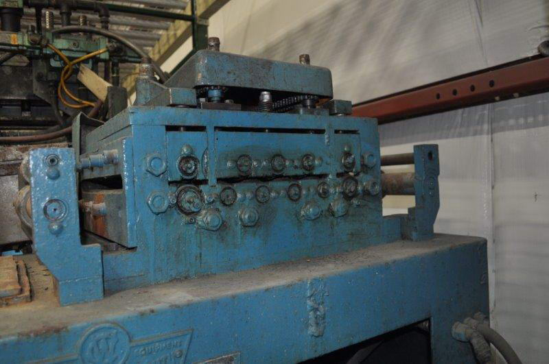 .090 x 12 COOPER WEYMOUTH PETERSON 7-Roll Stock Straightener, Entry/Exit Pinch