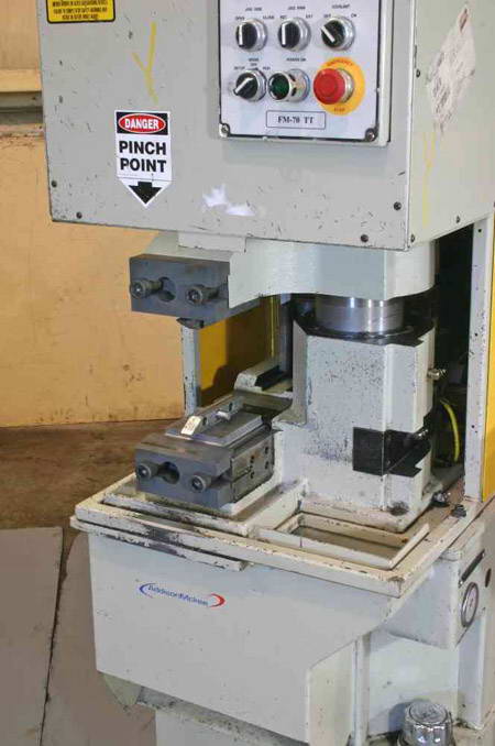 3 ADDISON MCKee Tube Trimmer, 6 Sec Cycle, AB Controls, 20 HP