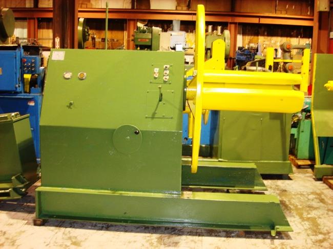 20,000 Lb AMERICAN STEEL LINE Motorized Uncoiler, 17 -21 ID, 72 OD, 42 Width