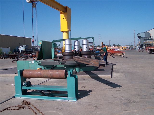 8 x 8 x 1-1/4 ROUNDO Angle Bending Rolls, For Large I-Beams, 108 HP