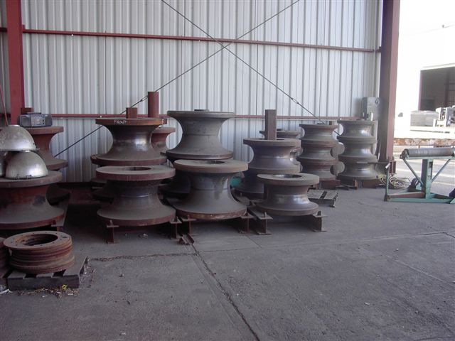 8 x 8 x 1-1/4 ROUNDO Angle Bending Rolls, For Large I-Beams, 108 HP