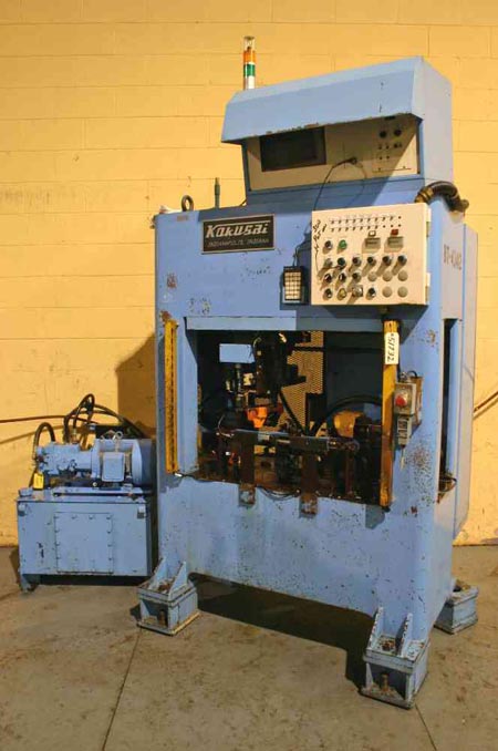 KOKUSAI MODEL ASC-20S22 HYDRAULIC SHAFT STRAIGHTENING PRESS