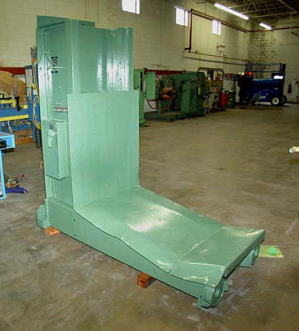 10,000 Lb REVOLVATOR Coil Car, 72 OD, 55 L V Bed, 24 Lift, Cable Reel