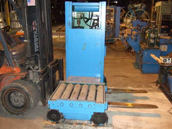 10,000 Lb REVOLVATOR Floor Type Coil Car, 30 x 24 Conv Deck, 16 Lift