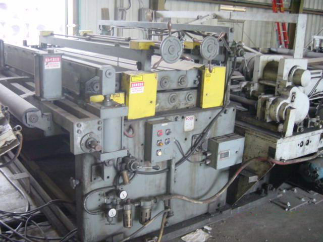 72 x .141 x 25,000 Lb ROWE Cut-To-Length Line, Stacker