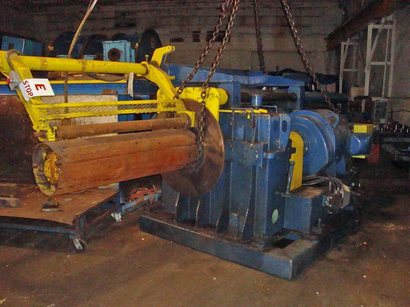 20,000 Lb WEAN Recoiler, 16 Dia x 61 Face Drum, Hyd Push-Off, 75 HP