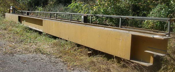 10 Ton WHITING Overhead Bridge Crane, 60' Span, 35' Lift, 20 HP Hoist