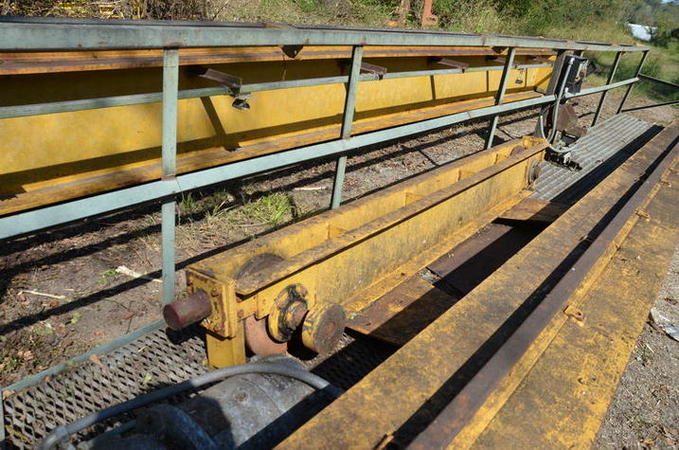 10 Ton WHITING Overhead Bridge Crane, 60' Span, 35' Lift, 20 HP Hoist