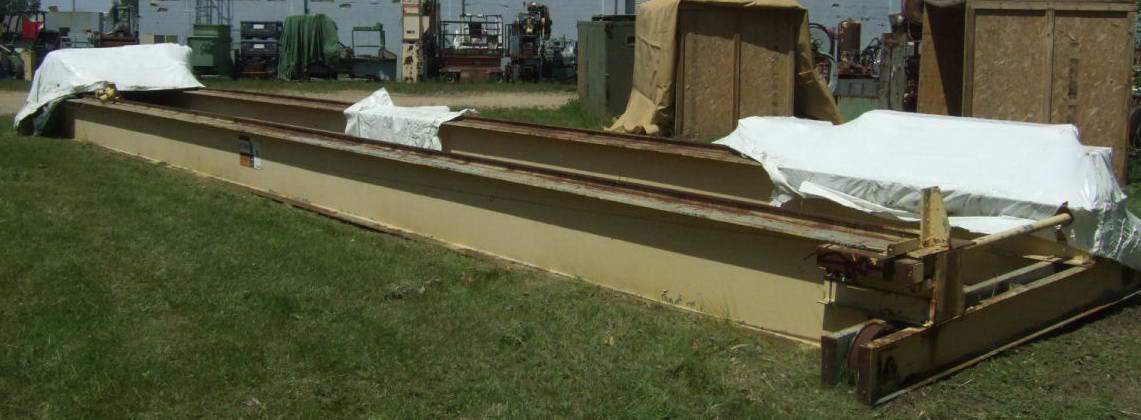 10 Ton CHECO Bridge Crane, 60' Span, 43' Lift, Sheppard Niles Hoist & Trolley