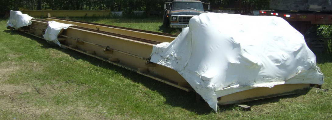 10 Ton CHECO Bridge Crane, 60' Span, 43' Lift, Sheppard Niles Hoist & Trolley