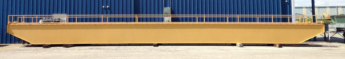 22.7 Ton DEMAG Bridge Crane, 66'8 Span, 32' Lift, Pendant, 2-Speed, Refurbed