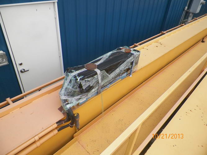 22.7 Ton DEMAG Bridge Crane, 66'8 Span, 32' Lift, Pendant, 2-Speed, Refurbed