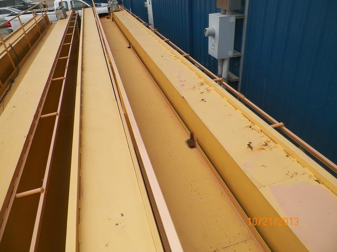 22.7 Ton DEMAG Bridge Crane, 66'8 Span, 32' Lift, Pendant, 2-Speed, Refurbed