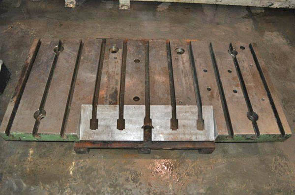 Bolster Plate, 64 x 30 x 4 Thick, T-Slotted