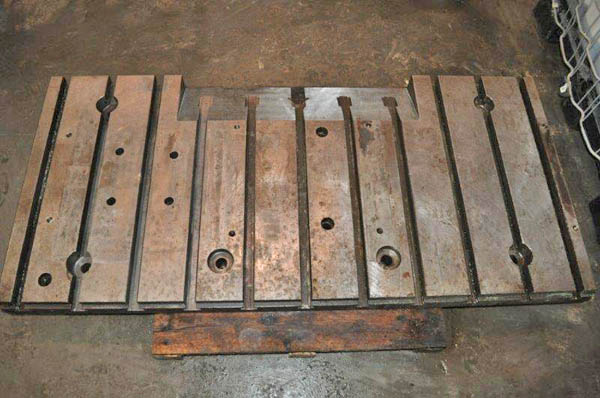 Bolster Plate, 64 x 30 x 4 Thick, T-Slotted