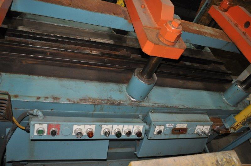 50 Ton TISHKEN Cut-Off, 6-Post, 1-1/2 Str, 11 SH, 72 x 32 Bed/Ram, 20 HP