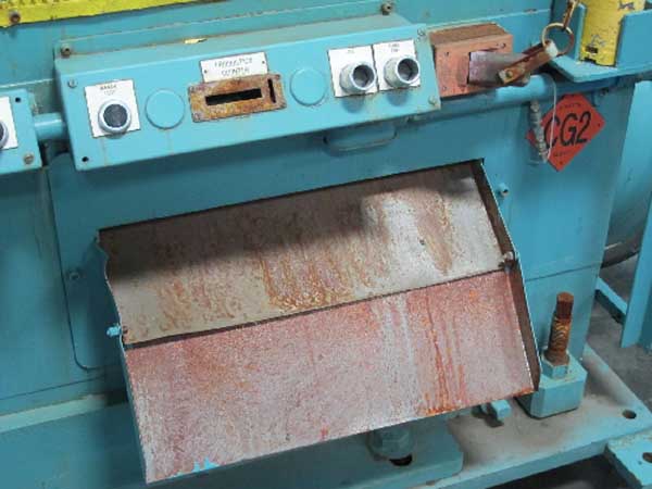 50 Ton TISHKEN Cut-Off, 6-Post, 1-1/2 Str, 11 SH, 72 x 32 Bed/Ram, 20 HP