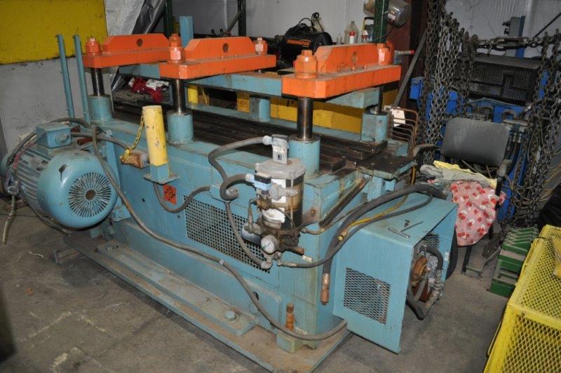 50 Ton TISHKEN Cut-Off, 6-Post, 1-1/2 Str, 11 SH, 72 x 32 Bed/Ram, 20 HP