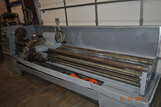 17 x 120 cc CLAUSING Engine Lathe, 3 Spdl Hole, Inch/Metric, 3 & 4-Jaw Chuck