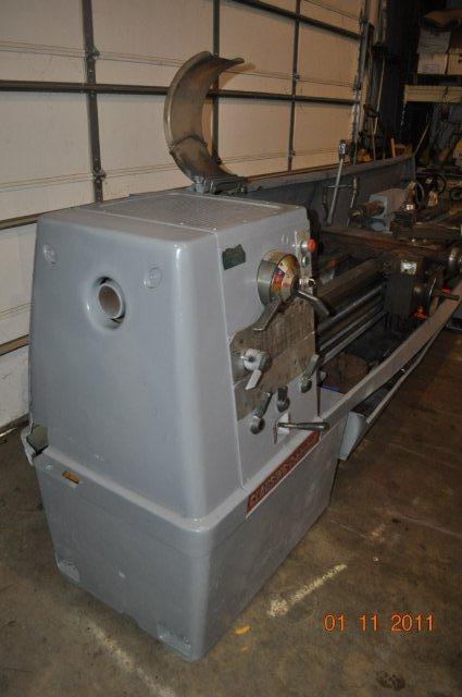 17 x 120 cc CLAUSING Engine Lathe, 3 Spdl Hole, Inch/Metric, 3 & 4-Jaw Chuck