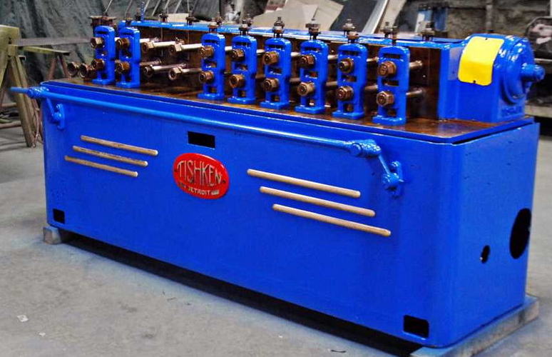 10-Stand TISHKEN Roll Former, 1-1/2 Spdl, 6 RS, 8 Horiz, 4 - 5 Vert, 20 HP