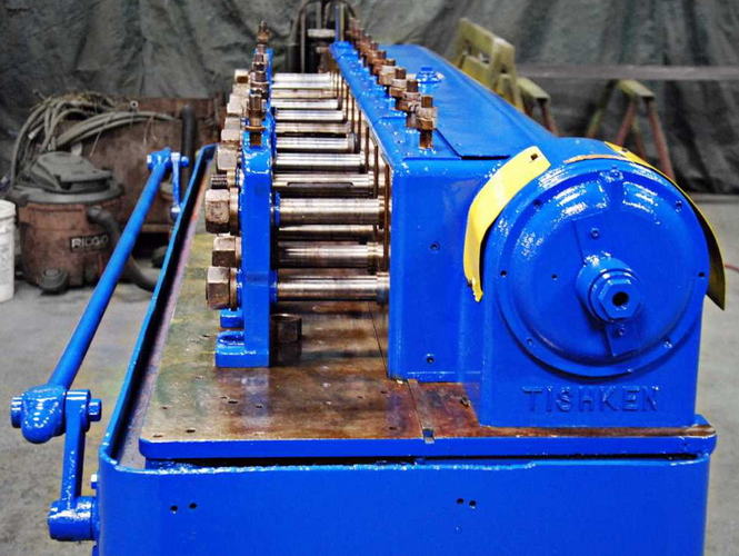 10-Stand TISHKEN Roll Former, 1-1/2 Spdl, 6 RS, 8 Horiz, 4 - 5 Vert, 20 HP