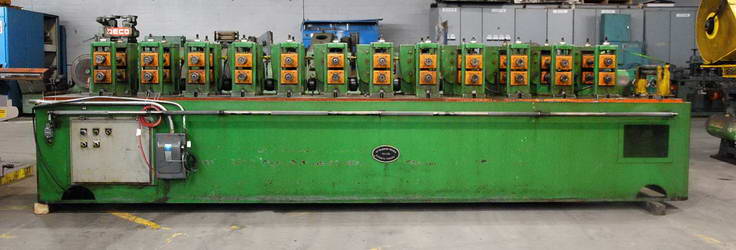 12-Stand B & K / MV Roll Form Line, 1-1/2 Spdl, 12 RS, 14 Horiz, 4 - 6 Vert