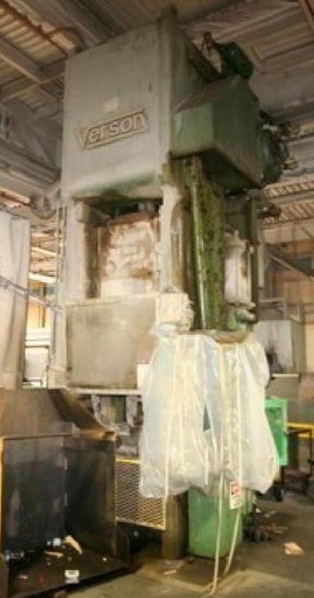 500 Ton VERSON SSSC Press, 10 Str, 6 Adj, 37 SH, 36 x 36 Bed, 35 & 60 SPM