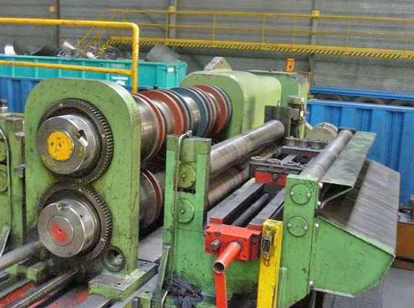 60 x 9 x 50,000 Lb SACMA Slitting Line With Banding Line