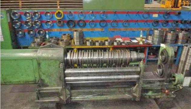 60 x 9 x 50,000 Lb SACMA Slitting Line With Banding Line