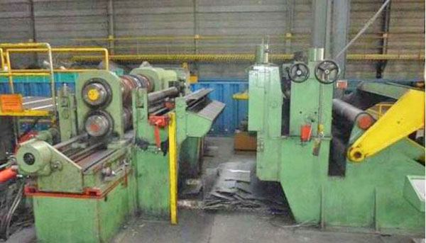 60 x 9 x 50,000 Lb SACMA Slitting Line With Banding Line