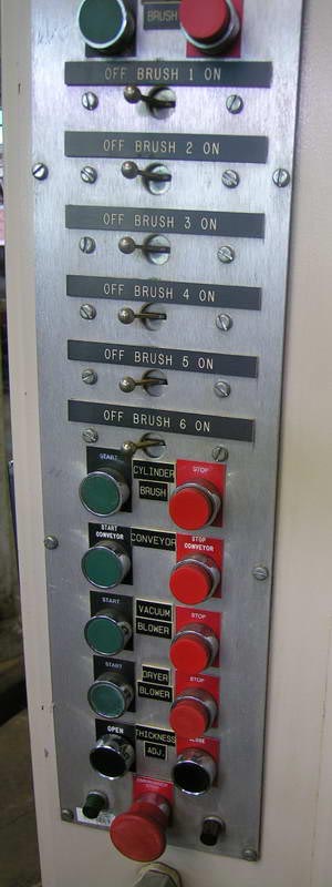 36 CEMCO URBB-3337-MW Finisher, Grind, Vert Brush, Horiz Brush, Wet w/Blow-Off