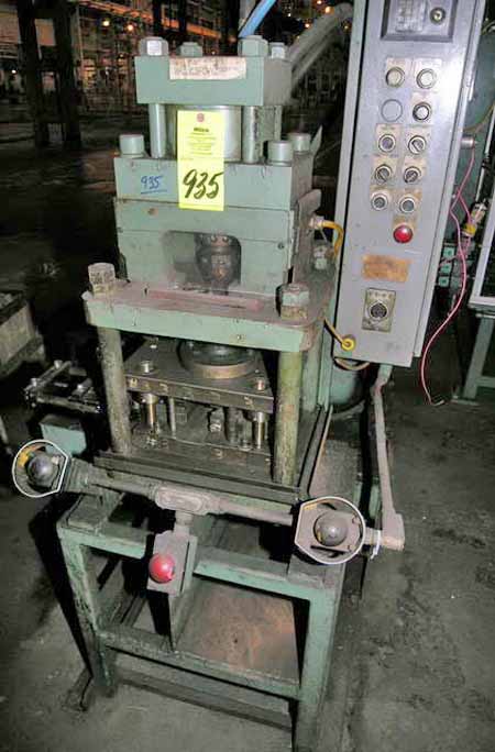 20 Ton COLUMBIA Model 200-20 Hydraulic Press, Air Feed, PLC Control