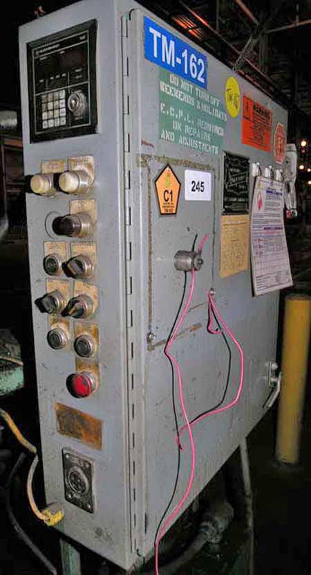 20 Ton COLUMBIA Model 200-20 Hydraulic Press, Air Feed, PLC Control