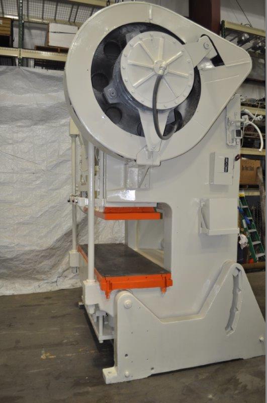 100 Ton BLISS Double Crank Gap Press, 6 Str, 17 SH, 76 x 27 Bed, 40 SPM