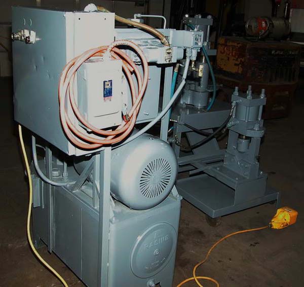 Hydraulic Angle Iron Cutting Station, 6 Corner Notcher, 4 Angle Shear, 15 HP