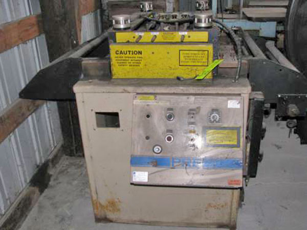 .100 x 30 PRE 3 Over 4 Straightener, Bottom Rolls Driven, Entry/Exit Pinch