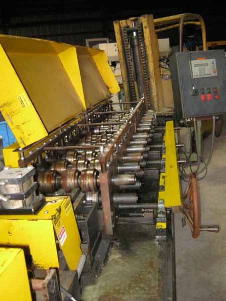 12-Stand CUSTOM ROLL FORM Roll Former, 1-1/4 Spdl, 8 Horiz, 4 (1 Adj) Vert