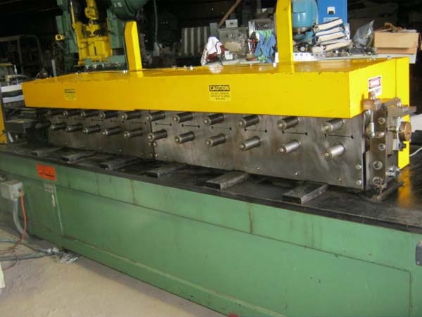 12-Stand CUSTOM ROLL FORM Roll Former, 1-3/4 Spdl, 8 Horiz, 4 (1 Adj) Vert