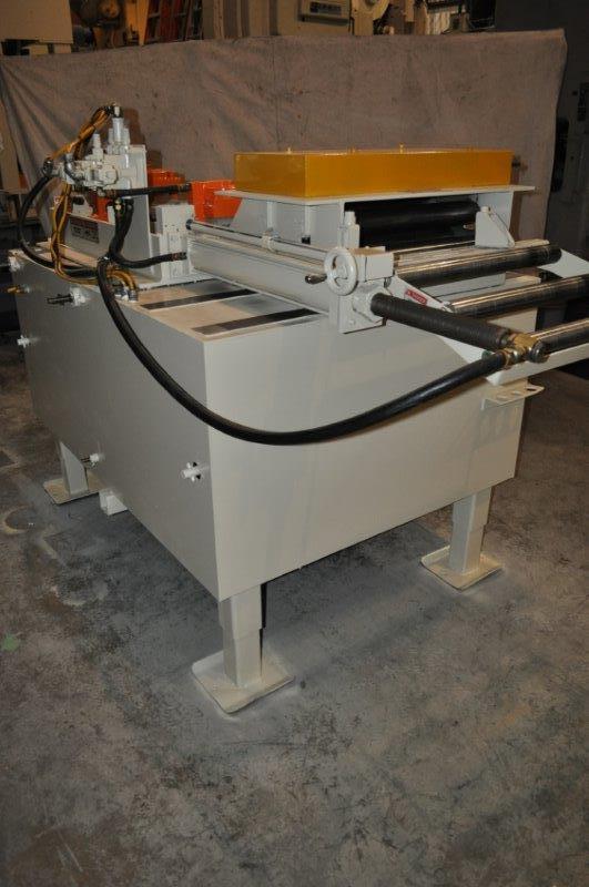 24 W x 24 Str x .187 COE Feeder Straightener, 5-Roll, Adj Height Cabinet