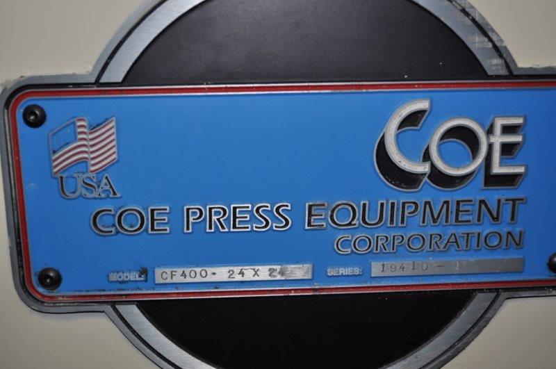 24 W x 24 Str x .187 COE Feeder Straightener, 5-Roll, Adj Height Cabinet